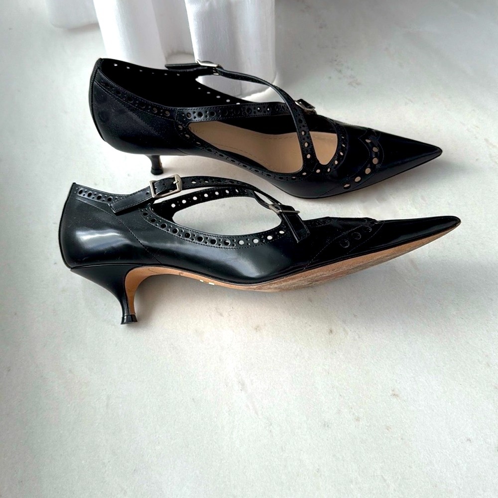 Dior black 40 /10 size authentic 100% - Picture 4 of 8